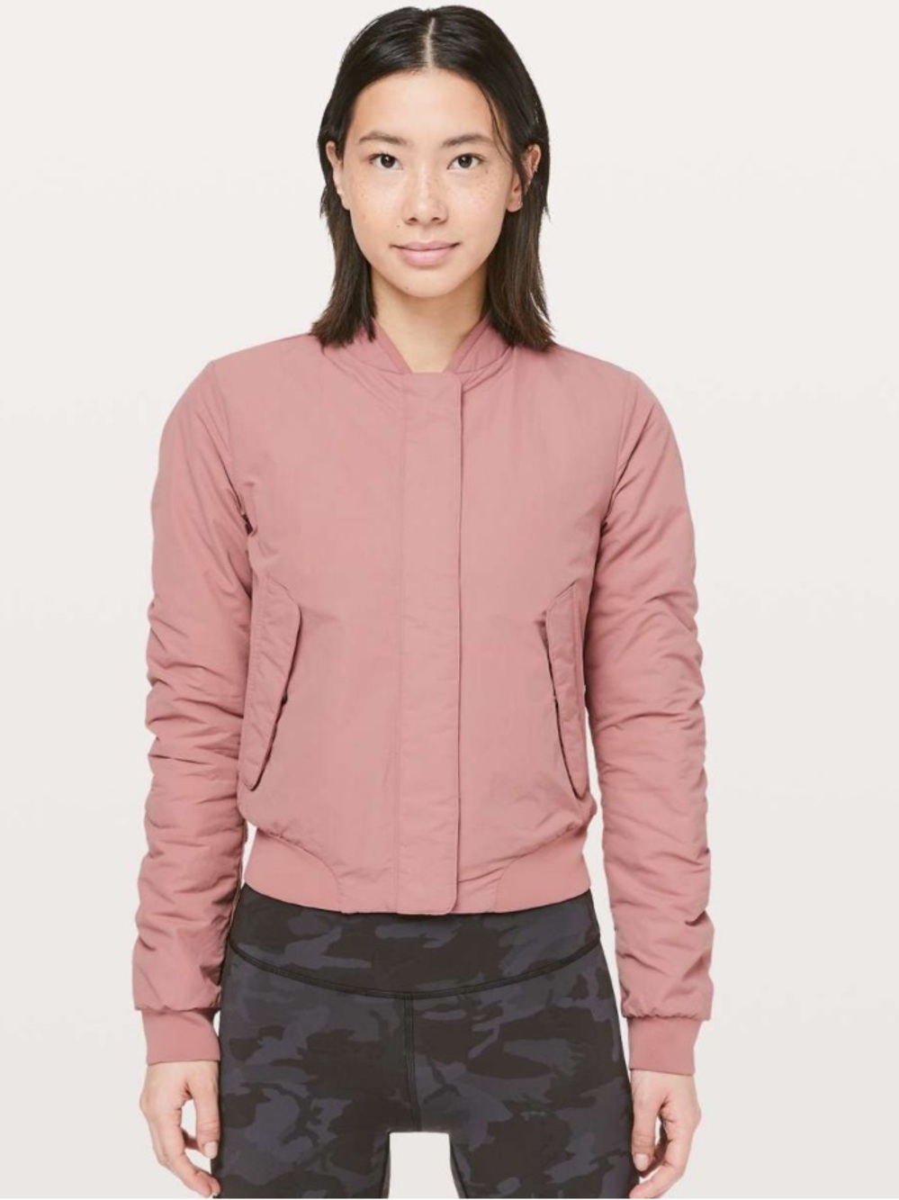 Lululemon Warm Two Ways Bomber Copper Coil